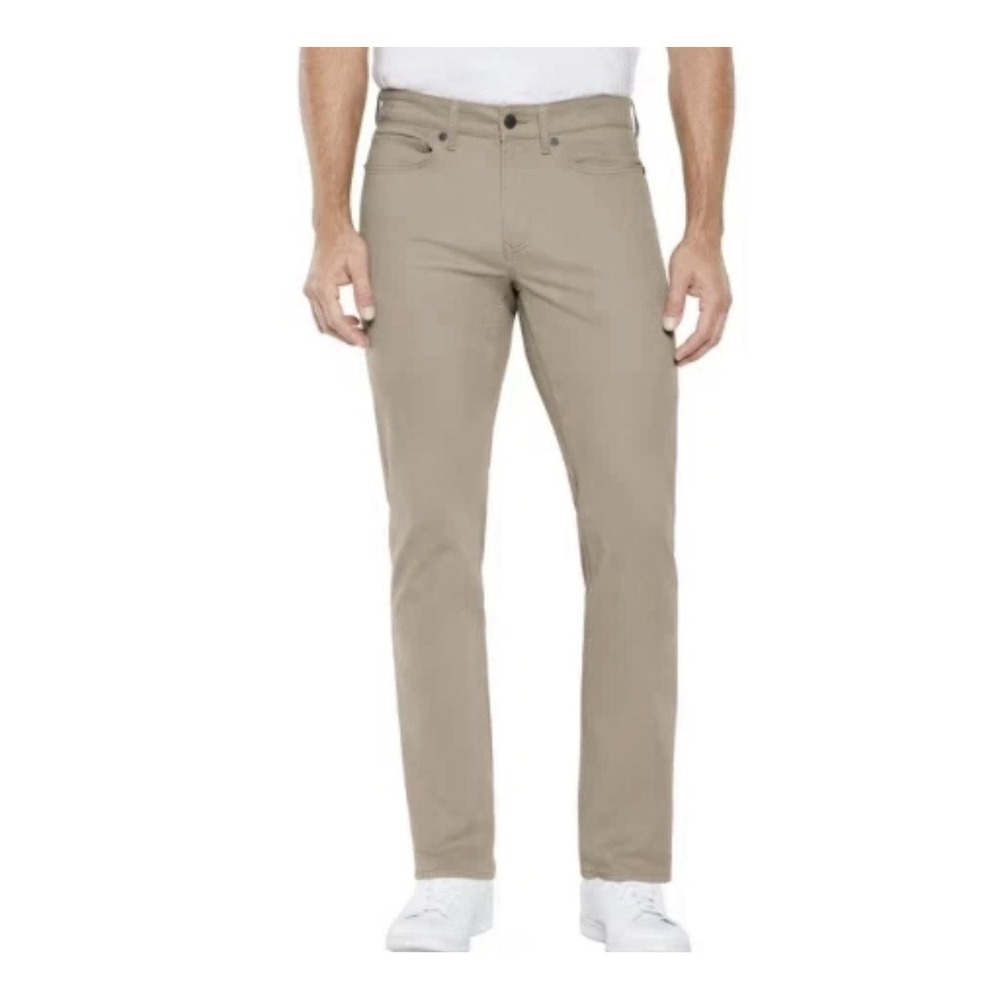 Gap Men's 5 Pocket Pant Stretch Twill Slim Fit Khaki 41x29 Actual Size
